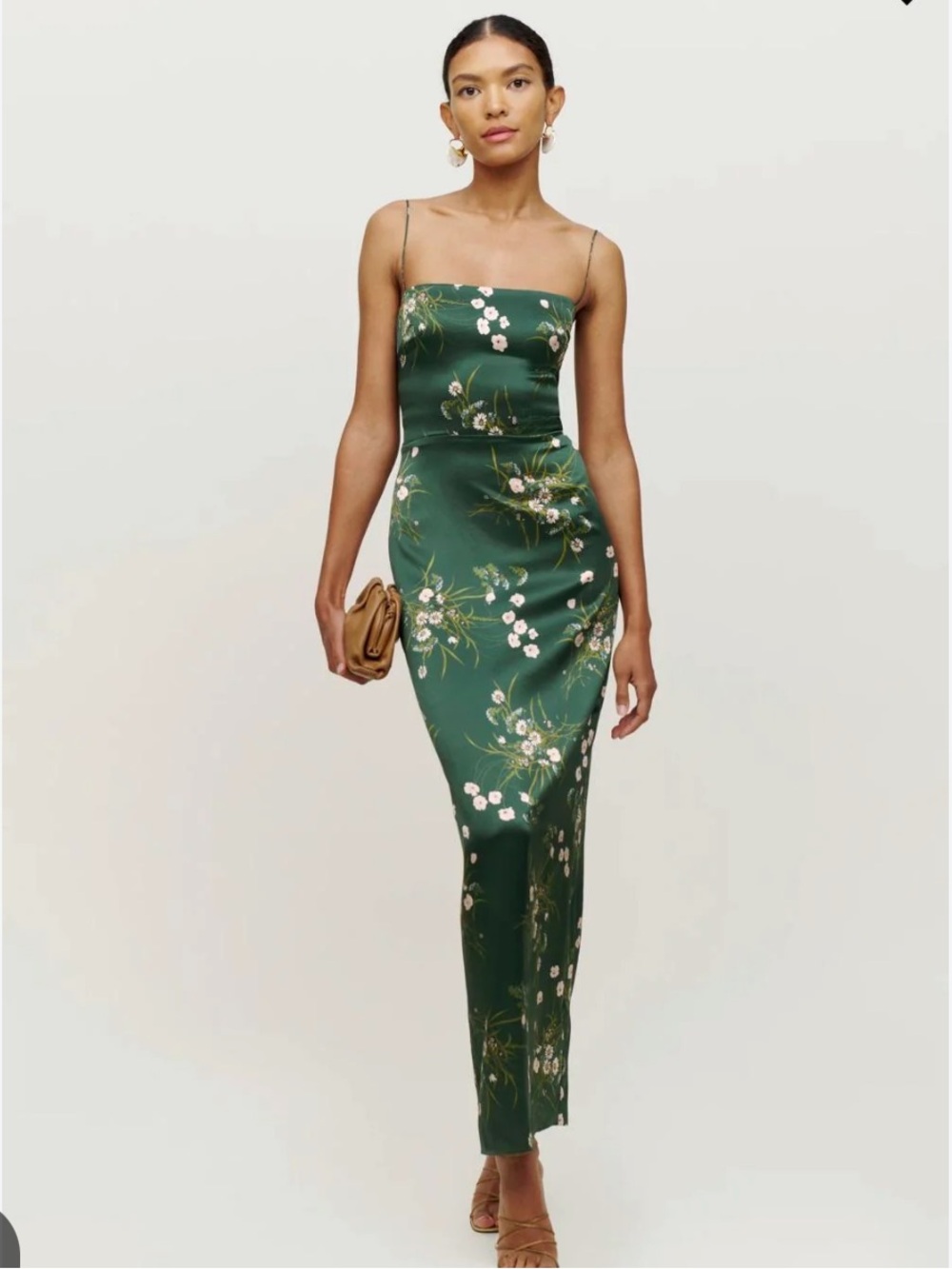 Reformation Frankie Dress, 100% Silk Charmeuse, Size 8